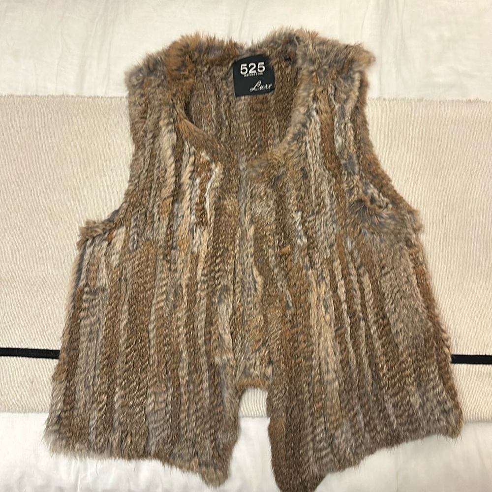 525 America Luxe Rabbit Fur Vest